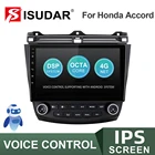 Автомобильный радиоприемник ISUDAR V57S Android для HondaAccord 7 2003-2007 мультимедийный плеер GPS стерео система Голосовое управление DVR 4G FM No 2 Din