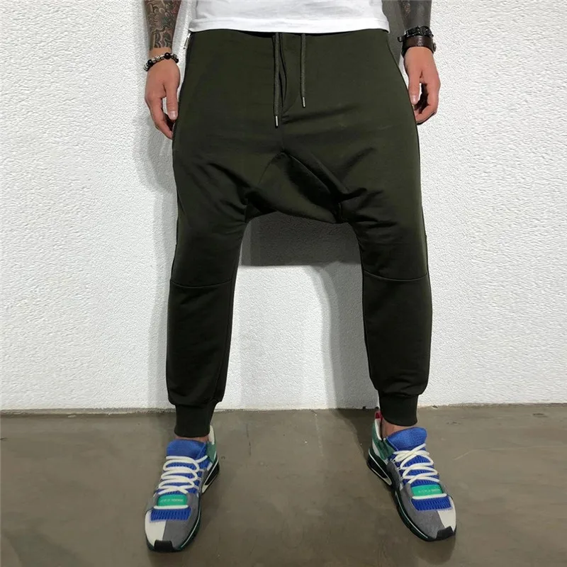 Мужские шаровары мешковатые хип хоп тренировочные штаны для танцев однотонные