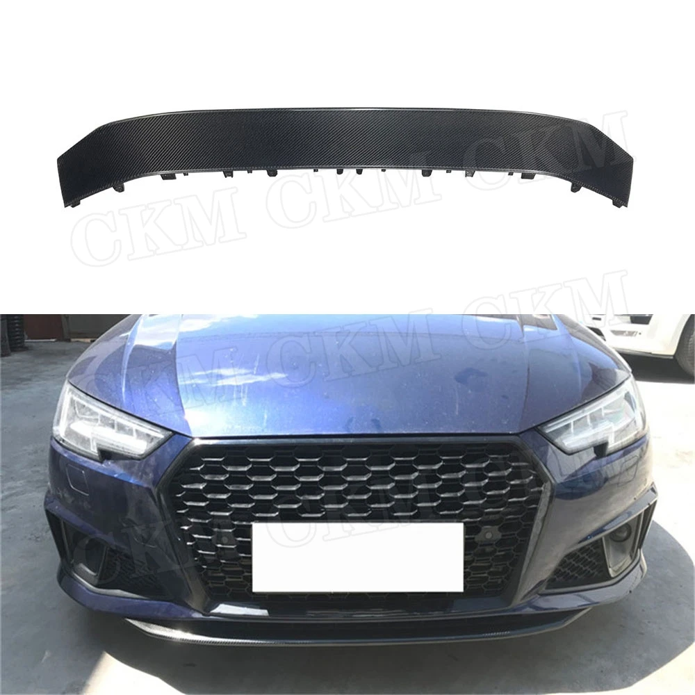 Для Audi A4 S4 B9 2017 2018 гоночный автомобиль два слоя углеродного волокна передний