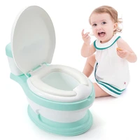 plus wc emulation baby potty childrens potty training seat baby toilet portable backrest simulation kids toilet trainer bedpan