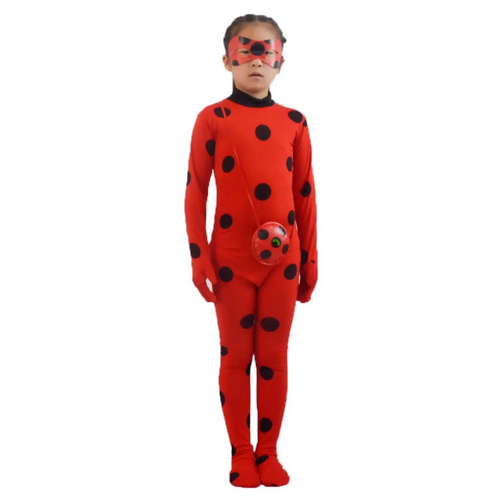 Детский костюм для девочек красное платье комбинезон вечевечерние жука косплея |