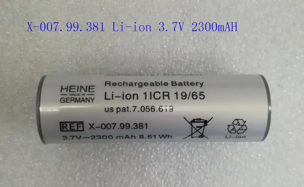 

High quality New Medical Equipment Battery for HEINE X-007.99.381 1ICR 19/65 X-002.99.382 HRM 11/45