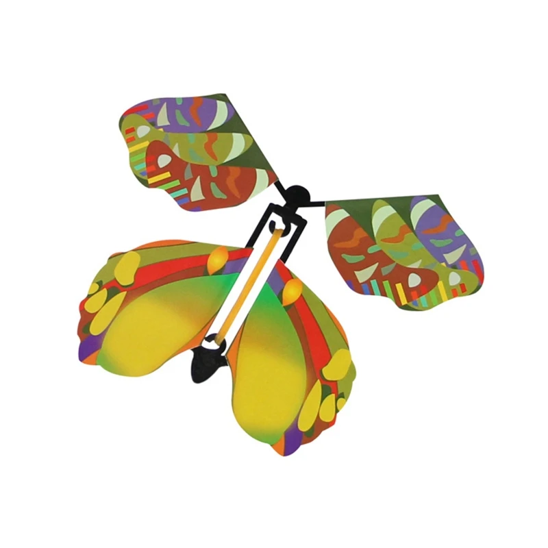 

10pcs Magic Flying Butterfly Wind Up Rubber Band Powered Butterfly for Kids Boys Girls Christmas Surprise Gifts Stocking Stuffer