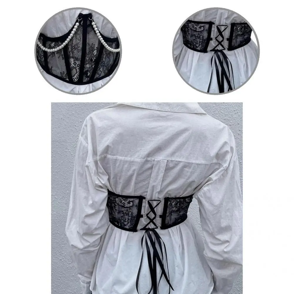 

Waist Corset See Through Adjustable Slim See Through Tight Waist Women Corset Waist Cincher Corset for Adult