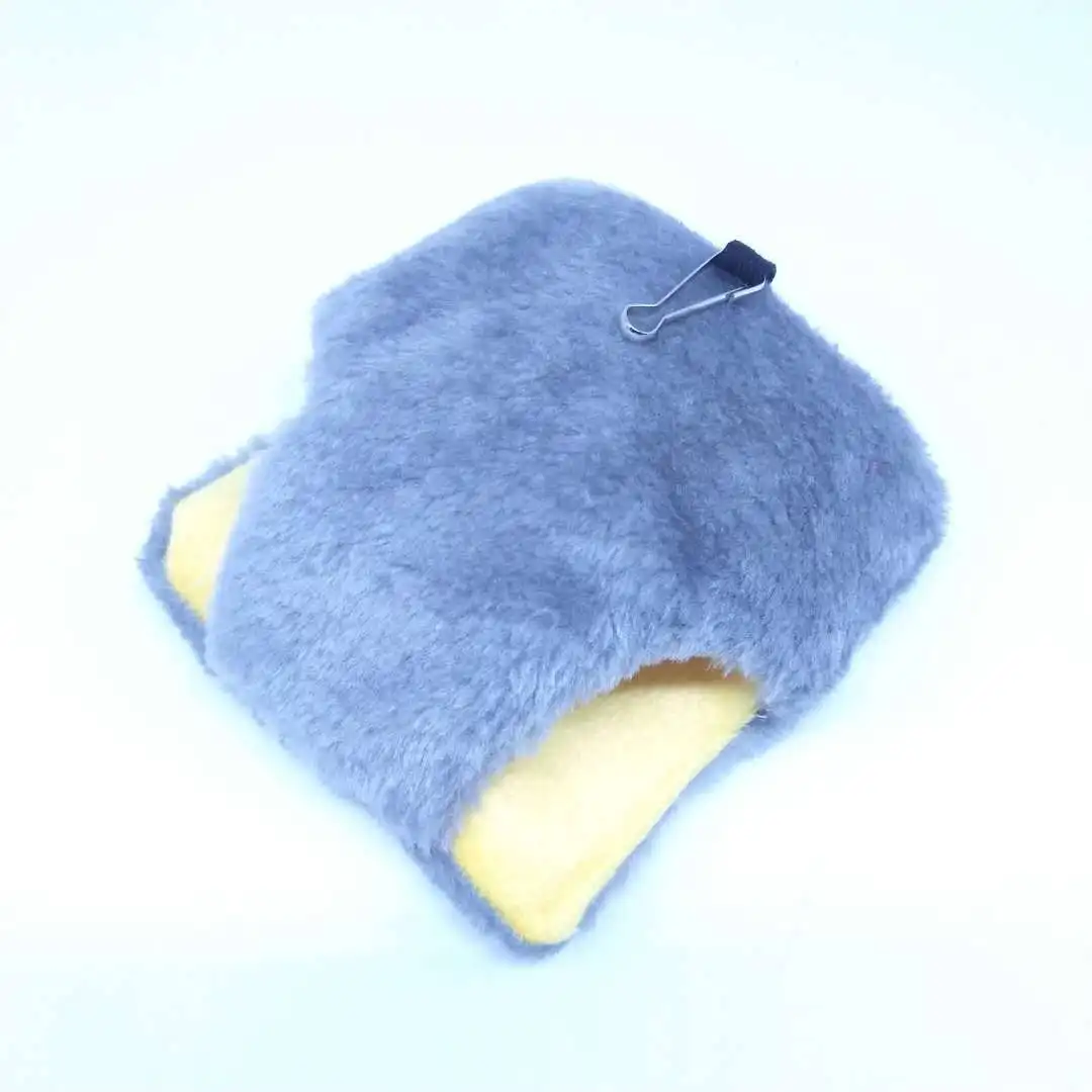 Slipper Gray Домашний хомяк, гамак, клетка, зимний теплый дом, плюшевая мягкая подвесная кровать для хомяка, белки, маленькой мышки, мини-животное, живое гнездо - Цвет: Slipper Gray