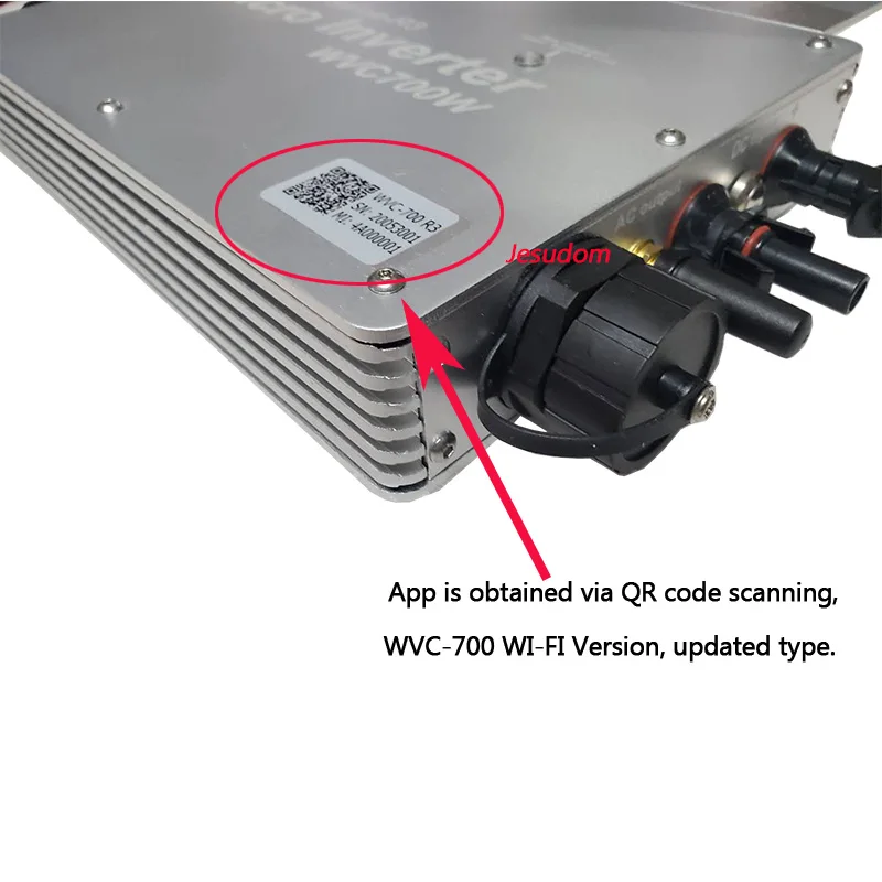 Wi-Fi 700 Вт Солнечный чистый синусоидальный инвертор вход DC22V-50V к AC110V220V 50HZ60HZ