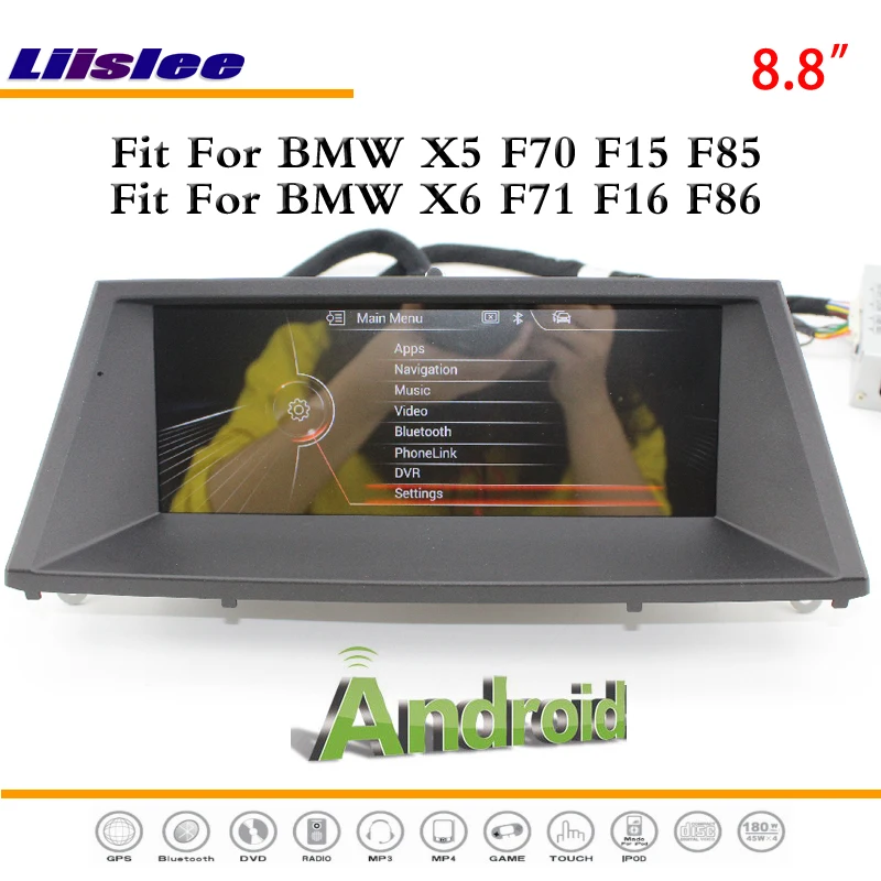8 дюймов Android мультимедиа для BMW X5 F70 F15 F85 / X6 F71 2011 стерео радио DVD плеер GPS Navi Nav карта