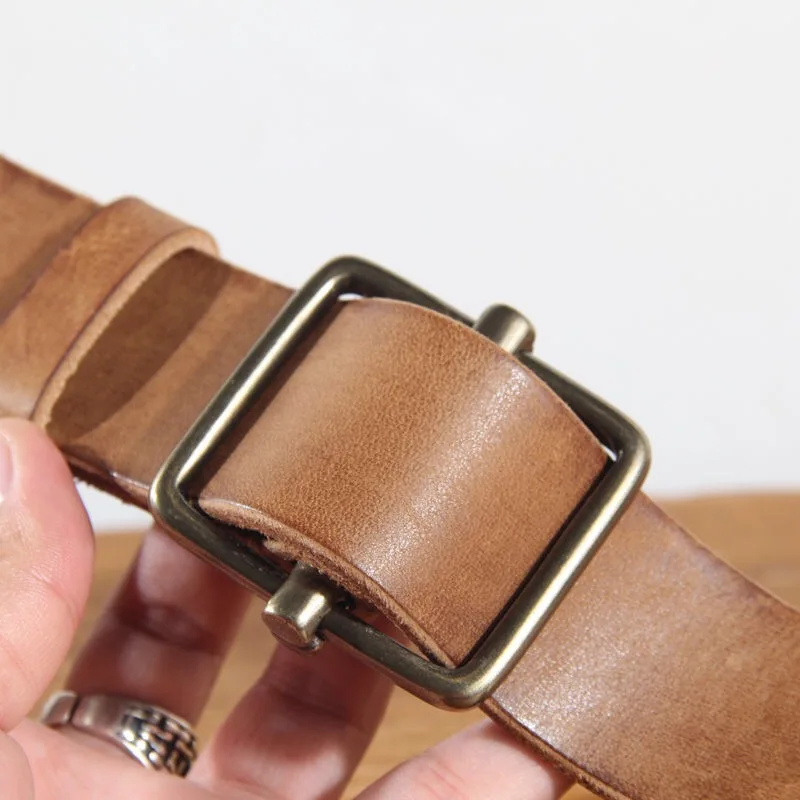 

Мужской винтажный ремень ручной работы из 100% натуральной кожи