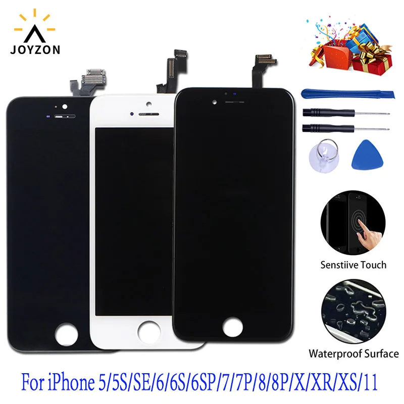 AAA + ЖК дисплей для iPhone 6 5S 6S 7 8X11 сенсорный экран Замена дигитайзер сборка SE