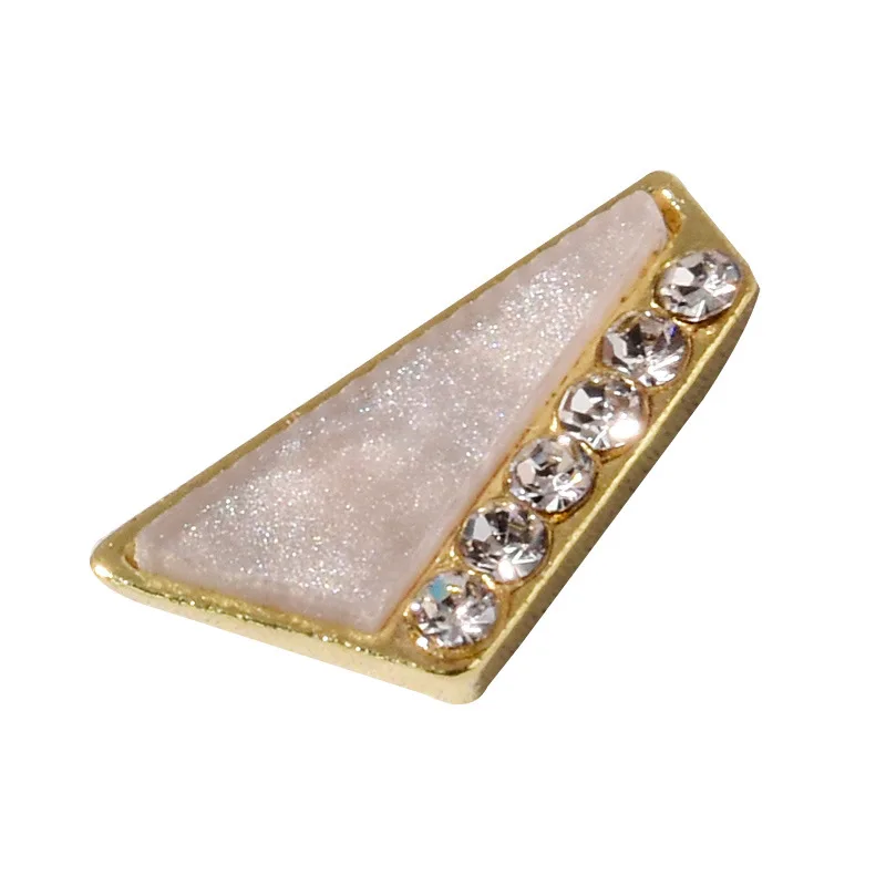 

10pcs Japanese Popular Interne Nail Art Blooming Marble Alloy Ornament Jade Pattern Decorative Diamond Nail Crystal