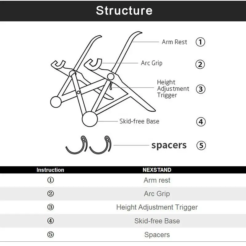 кронштейн для ноутбука nexstand k2 не