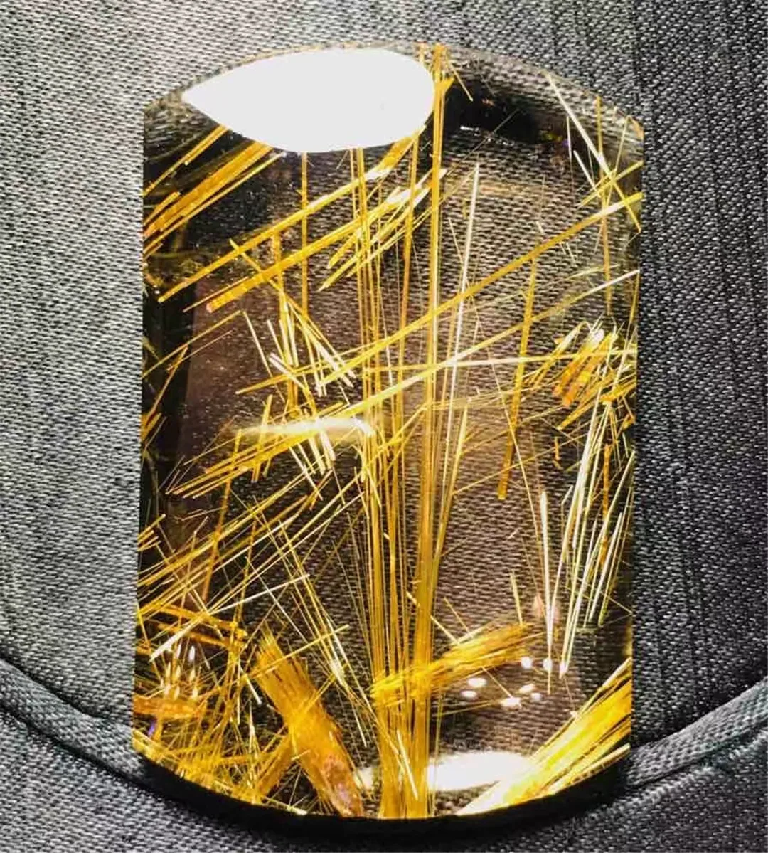 

Natural Gold Rutilated Quartz Pendant Jewelry For Women Man Healing Wealth Crystal Luck Stone 26x36x12mm Beads Gemstone AAAAA