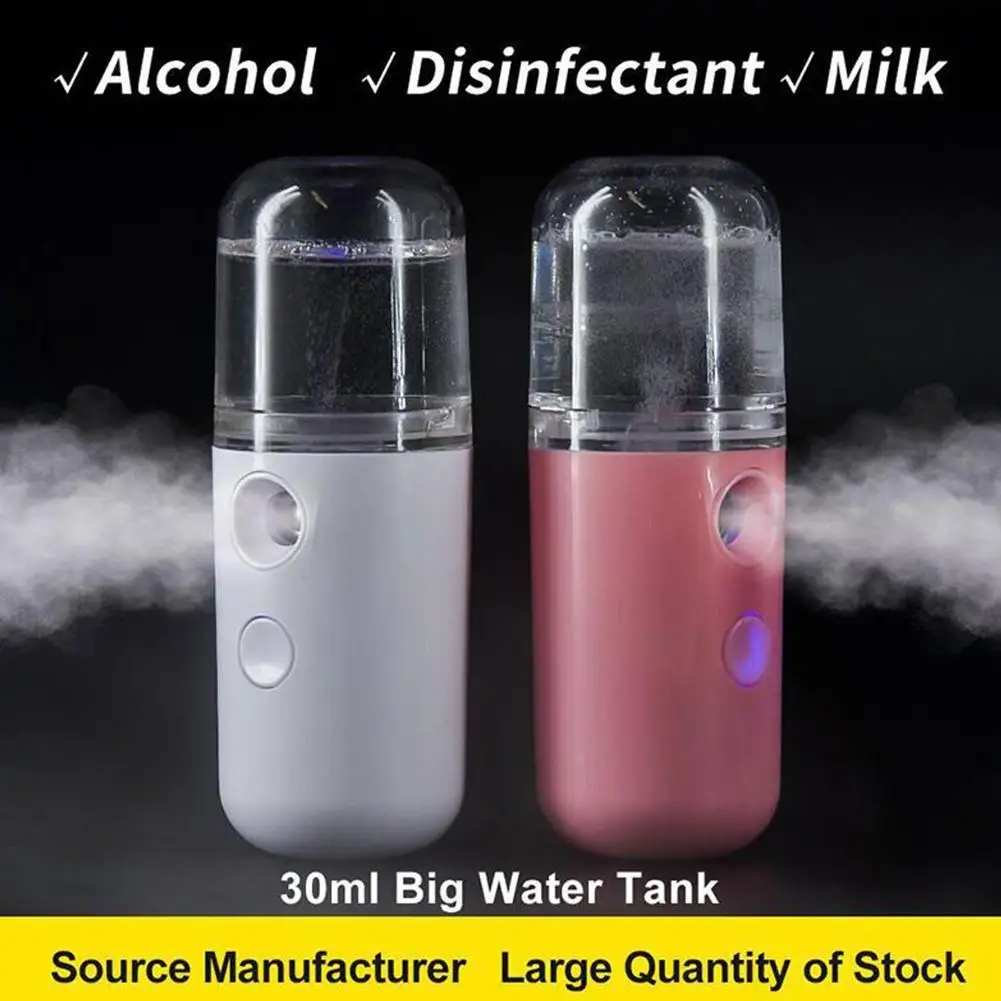 

Xiaowanzi Nano Water Replenishing Apparatus Portable Handheld Sprayer HumidifierUSB BeautyTool Skin Cold Steaming Machine Y6R5