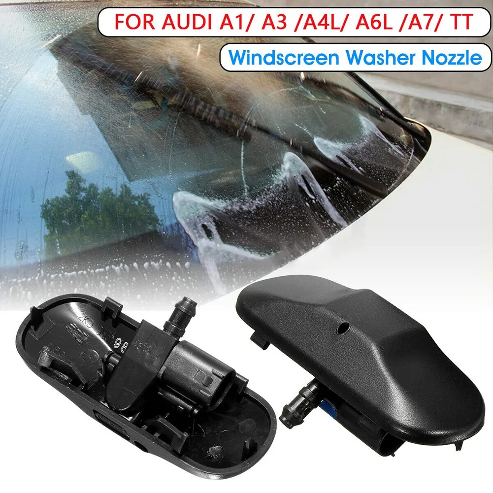 

Black Windscreen Washer Nozzle Car For TT A3 A4L A6L A7 Front Spraying