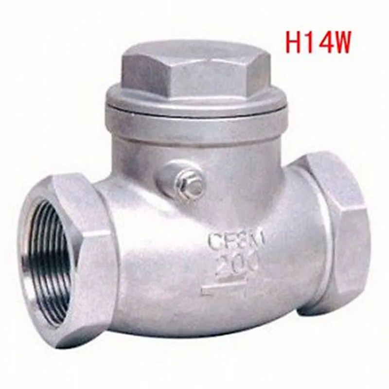 DN32 1-1/4 &quotBSP Женская резьба 304 Нержавеющая сталь обратный клапан без возврата