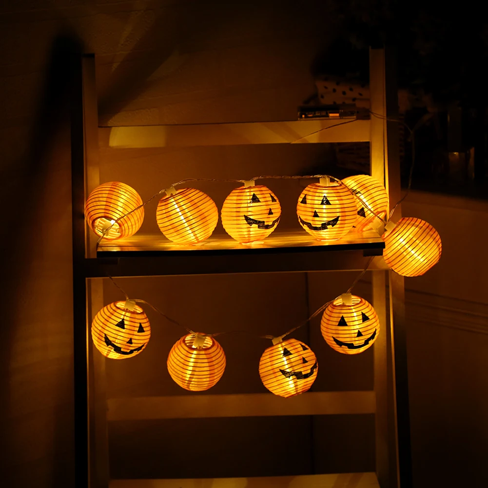 

Halloween LED String Lights Fairy Lights Ghost Pumpkin Lantern Party Decorative Lights for Home Bar Halloween Decoration