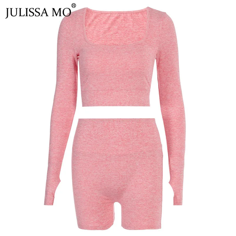 Женский спортивный костюм JULISSA MO летний хлопковый комплект из двух предметов