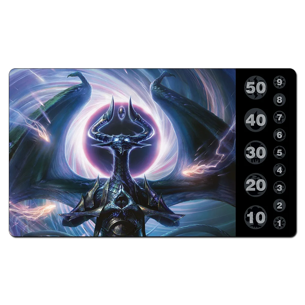 Черный лотос Playmat) демонический репетитор 35X60 см магический игровой коврик сила Девять карт игровой коврик с бесплатным подарочным пакетом - Цвет: Nicol Bolas Dragon G