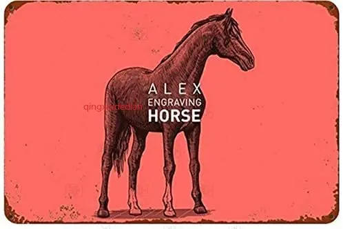 Винтажный металлический Ретро-постер с лошадью syplog, Настенный декор для кухни, бара, паба, фермы, дома 20x30 см