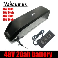 vakaumus 48v20ah electric bicycle lithium battery 13s hailong shell for scooter motor less than 750w with 25a bms and 2a charger