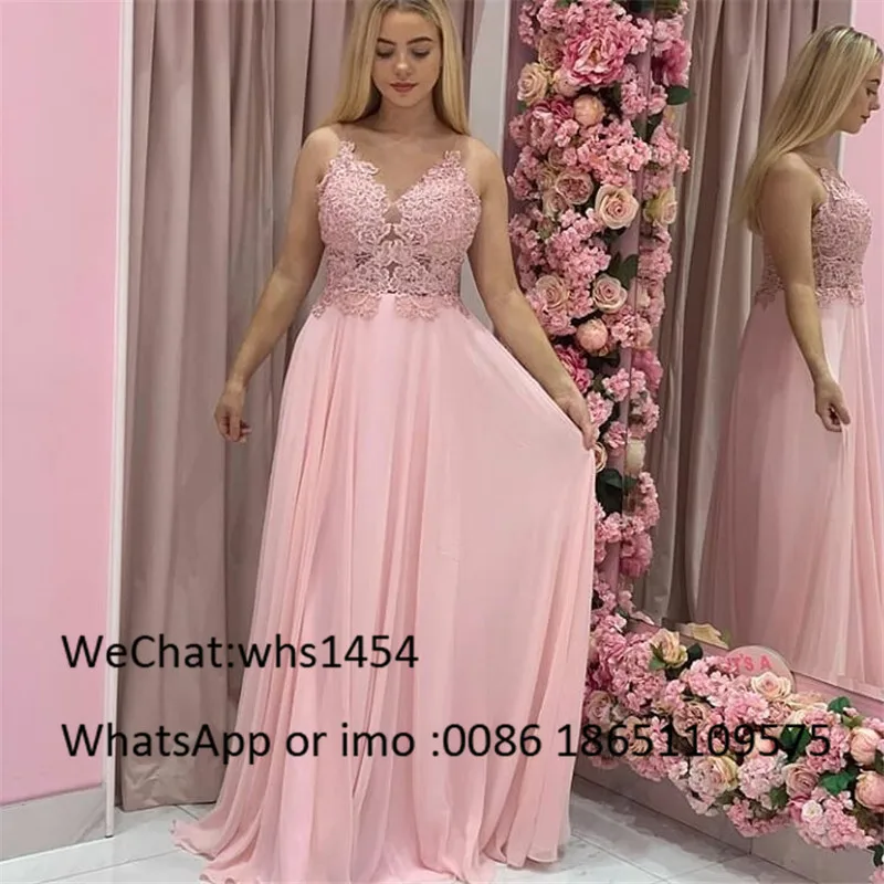 Mbcullyd розовое шифоновое длинное платье для выпускного вечера 2020 сексуальное