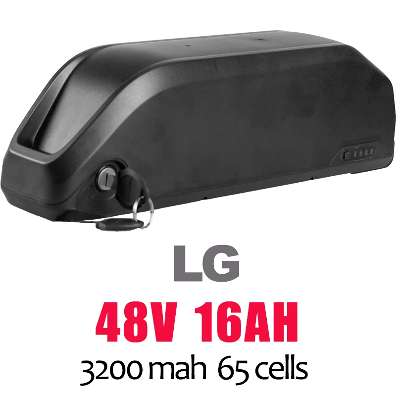 48V16AH Ebike LG литиевая батарея 48 в 52 в 21 Ач 23.8ач для Bafang BBS02 BBSHD мотор электрический велосипед литий-ионный аккумулятор ebike чехол для батареи - Цвет: 48V16AH