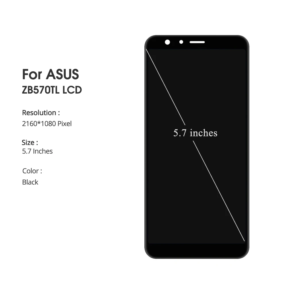 5," для asus ZenFone Max Plus M1 X018DC ZB570TL ЖК-сенсорный экран дигитайзер с рамкой для Peg asus 4S ZB570TL X018D дисплей