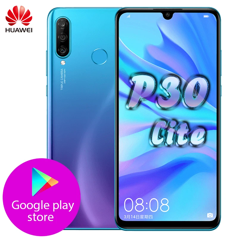 Huawei P30 Lite глобальная версия 4 ГБ/6 ГБ 128 две SIM карты мобильный телефон Kirin 710