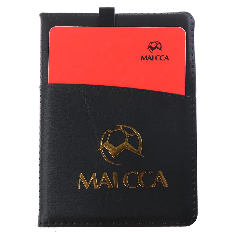 Профессиональный рефери Red Yellow Card Футбольная ярмарка игровые карты кожаный чехол