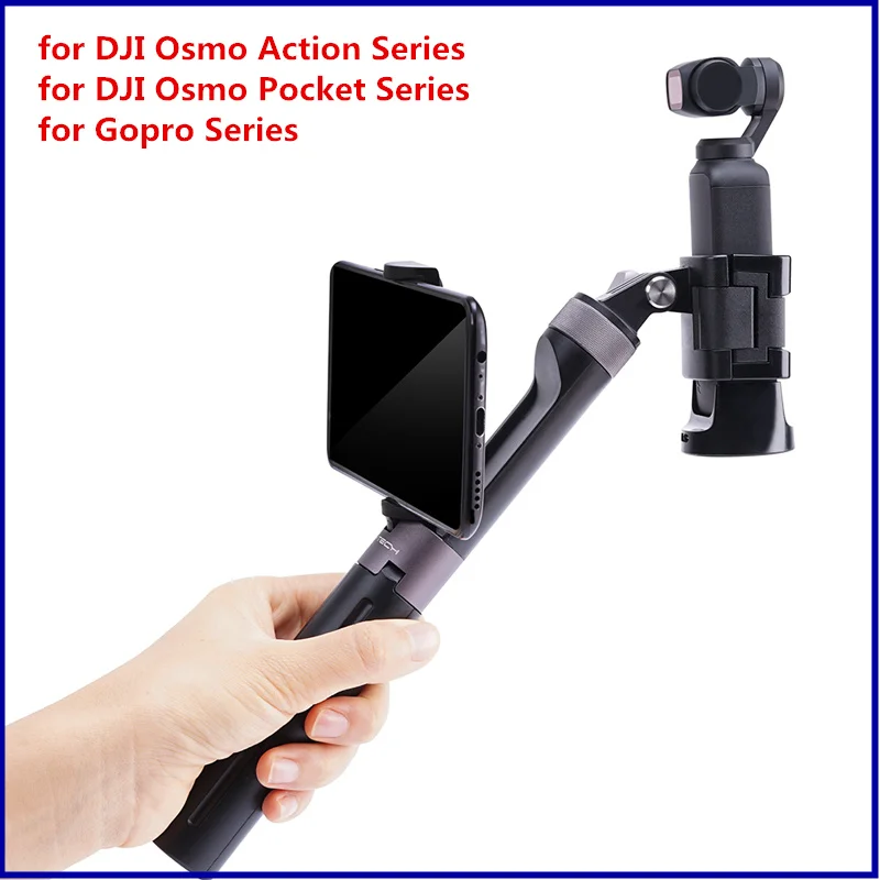 

PGYTECH Osmo Pocket2 Selfie Stick Hand Grip&amp Tripod for nsta360 ONE X for Gopro Hero8 7 6 5 4/Xiao mi Yi 4k Action Accessorie
