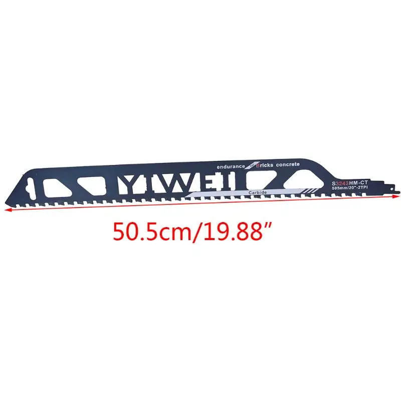 Демонтаж кирпичной кладки 505 мм полотно сабельной пилы режущий кирпич карбид