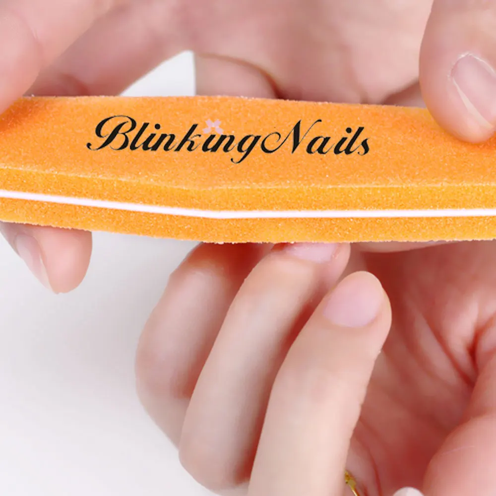 BlinkingNails 10 шт. профессиональная пилка для ногтей 180/100 Губка полировки блок