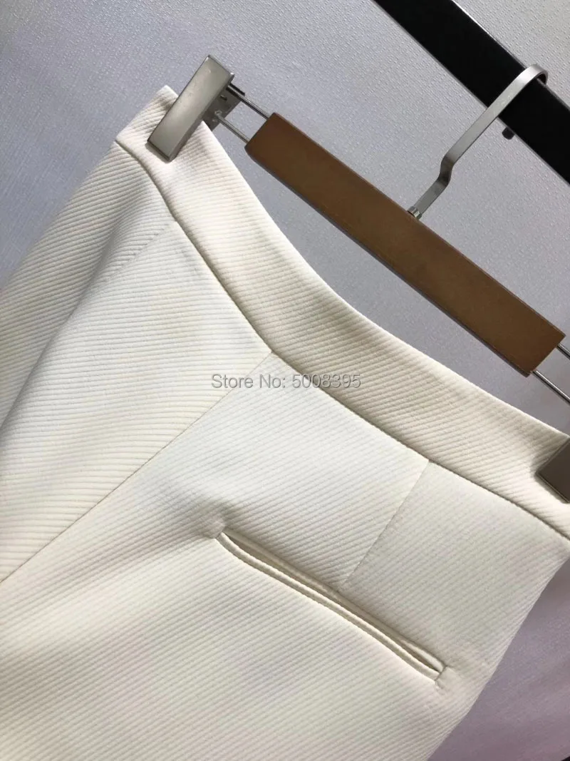 Высокое качество! Кремовый хаки Novara Twill Брюки витой шов Высокая талия Модные свободные брюки женские 2019FW горячая распродажа