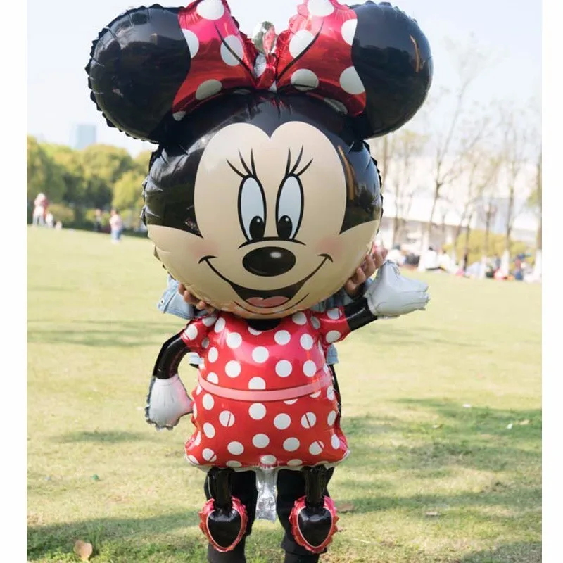 Цельнокроеное платье Дисней надувные шары Mickey Мышь уха День рождения украшение для детей с Микки-Маусом возраст Мышь взрослых Минни баллоны& аксессуары Globos