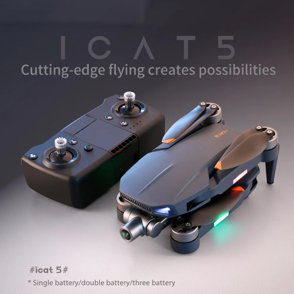 

The New 5 Pro Foldable Mini GPS Drone with 4K Camera 2 Axis Gimbal for RC Quadcopter Remote Control Helicopter 5G WiFi FPV