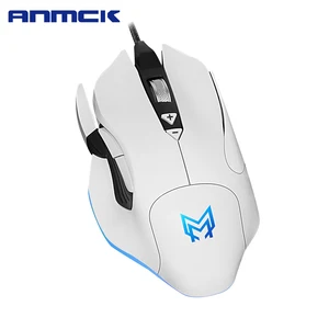anmck wired gaming mouse optical 7 buttons 16002400dpi led usb mice for business home office laptops pc computer gamer free global shipping