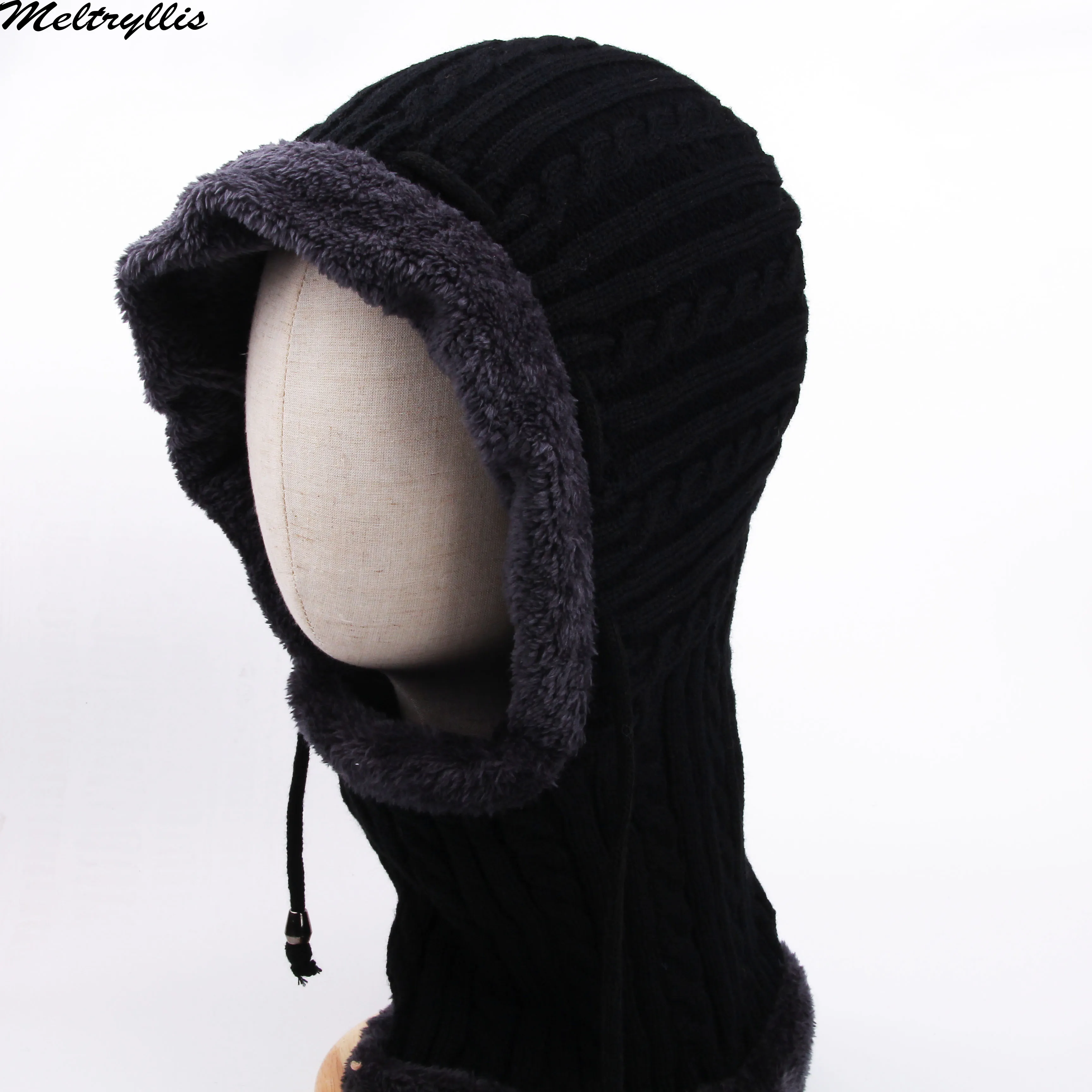 Meltryllis новая зимняя вязаная шапка бини Мужская Beany Skullies Beanies Зимние шапки для
