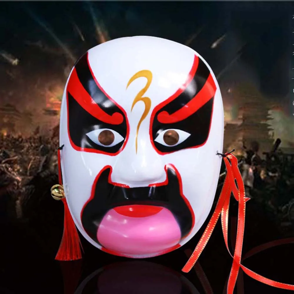 Лидер продаж Забавные Маски с лицом китайского клоуна для женщин и мужчин маски