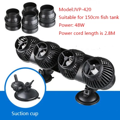 220V Sunsun Wave Maker Wavemaker водяной насос для аквариума аквариумный насос 2,5 W 3W 6W 12W 24W 48W насос потока, насос - Цвет: JVP-402 Suction cup
