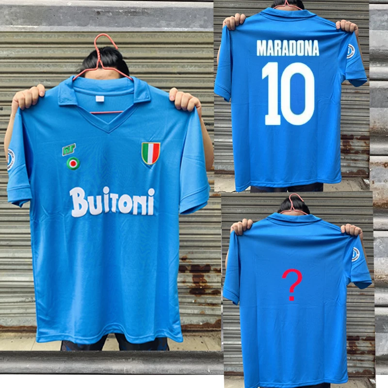 Italia NAPOLI Италия NAPLES ретро Naples винтажные майки 1987 1988 CAMISETAS рубашка|Футбольные майки|