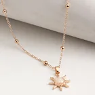 Очаровательная подвеска-солнце из смолы, цепочка до ключицы, цепочки из бисера, ожерелье-чокер для женщин, сексуальная девушка, Женские Ювелирные изделия, аксессуары