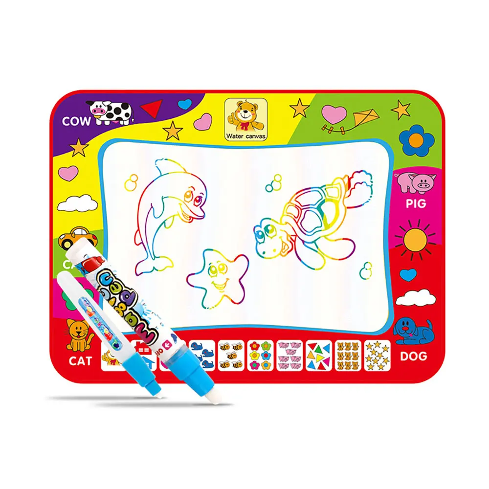 

DIY Magic Water Drawing Mat Reusable Water Painting Rug Art Color Board Magic Pad Drawing Blanket Early Education Drawing Toy