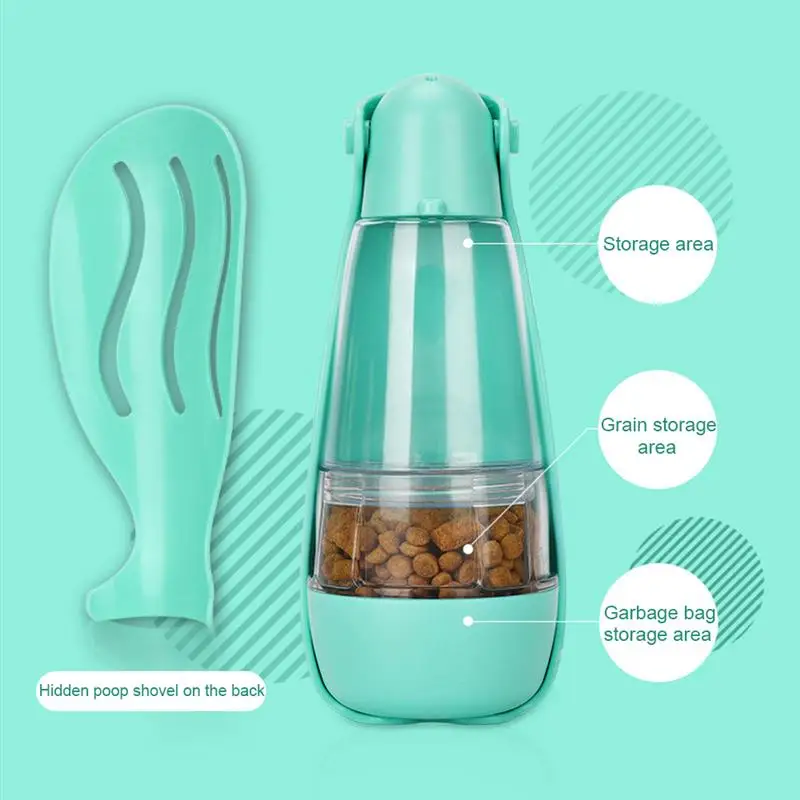 

Portable Dog Drinking Bowls Pet Water Dispenser Bottle Puppy Cat Food Grain Storage Feeder Cup Outdoor Walking Hiking Travel