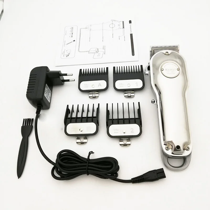 Машинка для стрижки волос с регулируемыми лезвиями полностью металлические