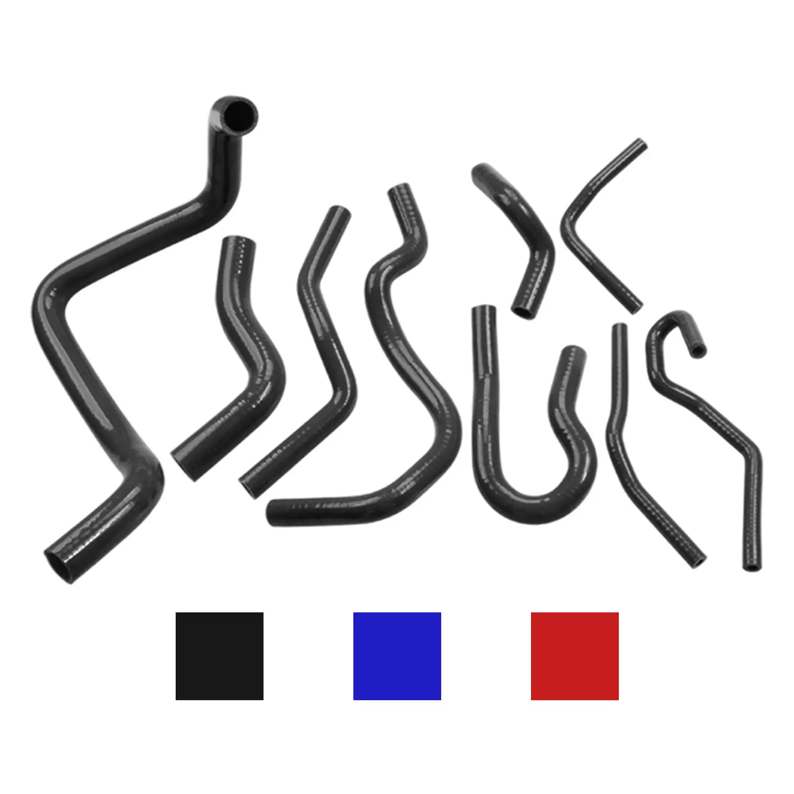 

9 Pieces Radiator Hose Kit Spare Parts Portable Silicone Radiator Coolant System Parts for Civic D15 D16 Eg EK 92-00
