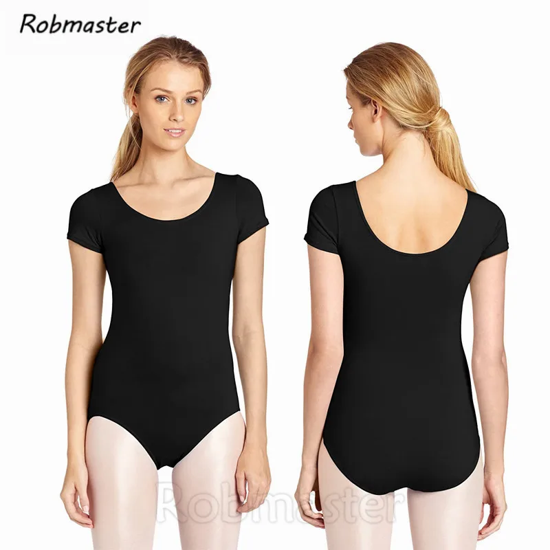 Женское черное красное зеленое белое трико с короткими рукавами балетная одежда