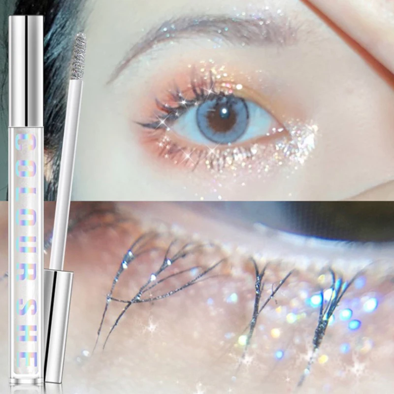 

5D Sparkling Diamond Mascara Long Lasting Waterproof Curling Eyelash Shiny Eye Mascara