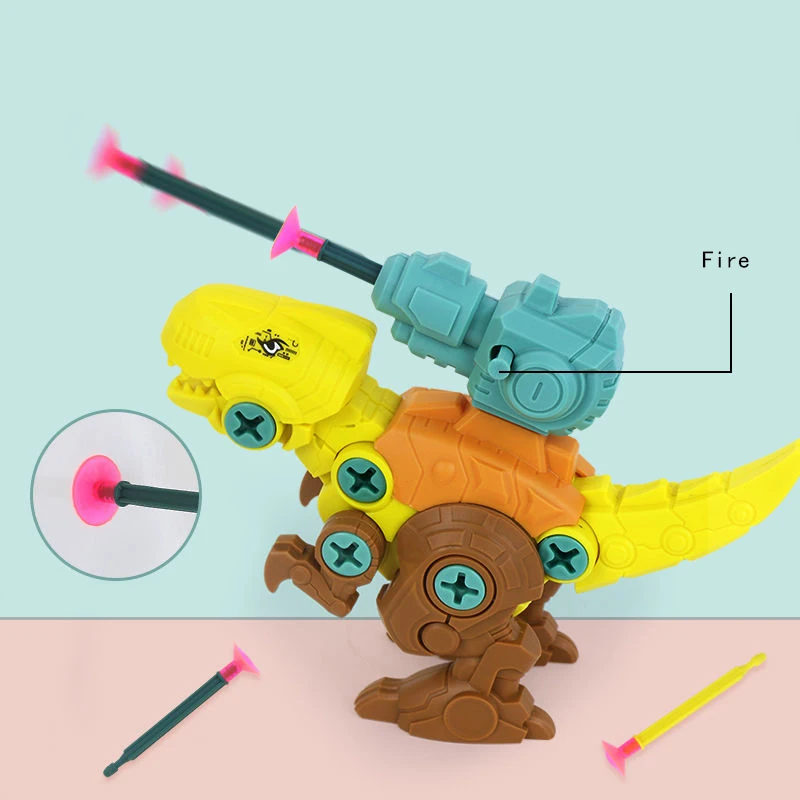 Conjunto de dinosaurios para ni&ntilde;os, juguetes educativos para ni&ntilde;os peque&ntilde;os, Kit de atornillar, juguete de construcci&oacute;n para ni&ntilde;os de 3 4 a&ntilde;os, rompecabezas 3D-2