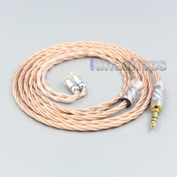 ln007194 silver plated occ shielding coaxial earphone cable for ue11 ue18 pro qdc gemini gemini s anole v3 c v3 s v6 c