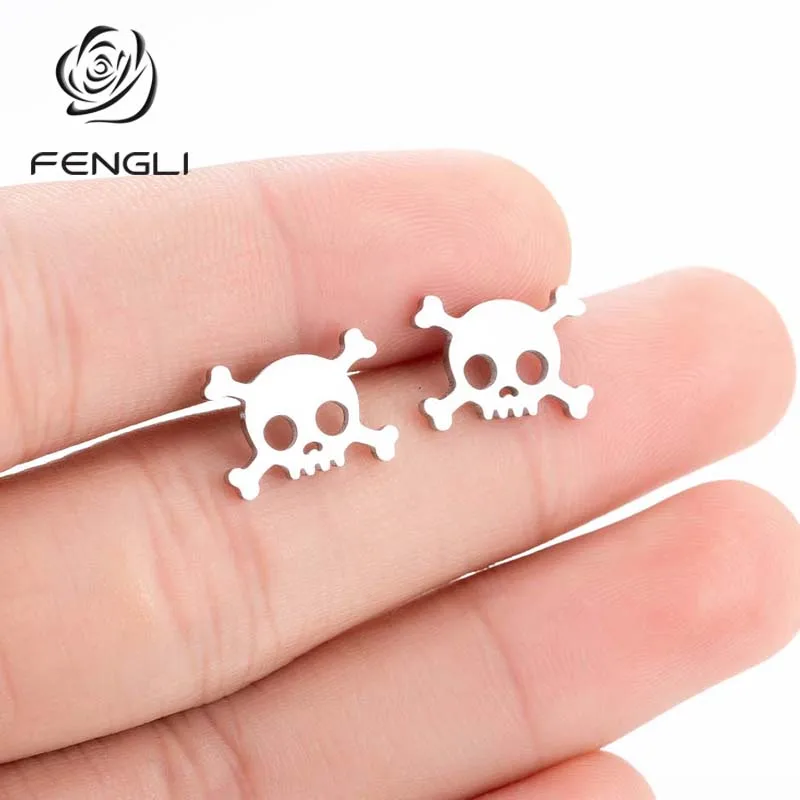 Женские и мужские сережки в стиле панк FENGLI золотистые серьги бохо вечерние